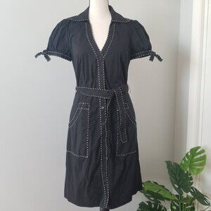 BCBGMAXAZRIA black midi dress XS